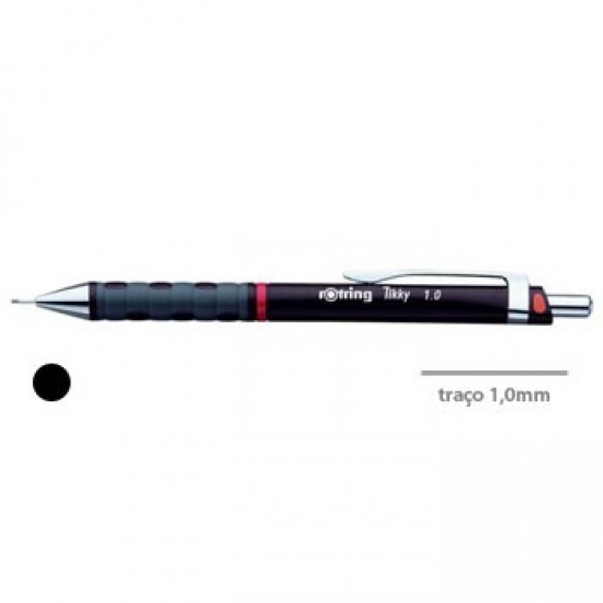 Lapiseira 1,0mm Rotring Tikky II Preto 1un