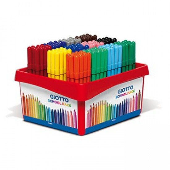 Marcador Feltro Giotto Turbo Color Schoolpack 144un