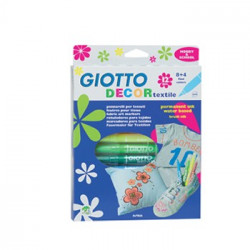 Marcador Tecidos Giotto Decor Cores Sortidas - 12un