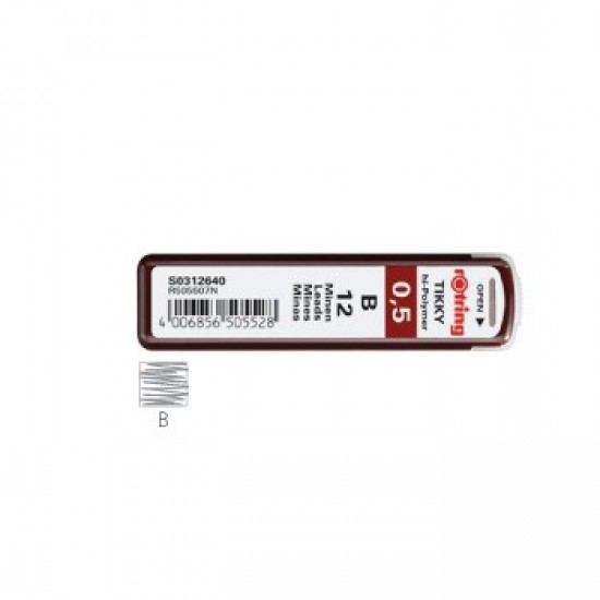 Minas 0,5 mm B Rotring Tubo - 1un