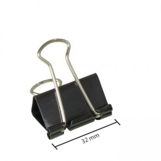 Molas para Papeis 32mm Cx 12un