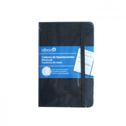 Bloco Notas Pautado 142x96mm 80gr 96 Folhas Preto 1un