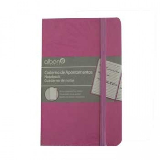 Bloco Notas Pautado 142x96mm 80gr 96 Folhas Rosa 1uni