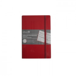 Bloco Notas Pautado 142x96mm 80gr 96 Folhas Vermelho 1un