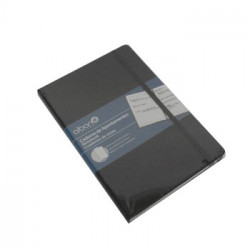 Bloco Notas Pautado 212x143mm 96 Folhas Preto