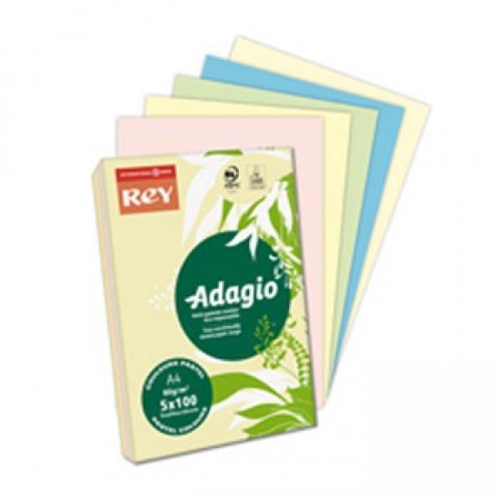 Papel Fotocopia Adagio A4 80gr  Cores Suaves 5x40 Folhas