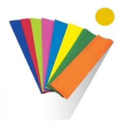 Papel Crepe 50x250cm Rolo Cor Amarelo