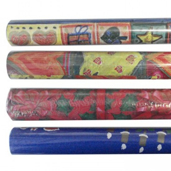 Papel Embrulho Fantasia  Natal 70x200cm Rolo