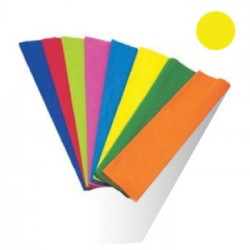 Papel Lustro Rolo 25 Folhas 50x65 Amarelo