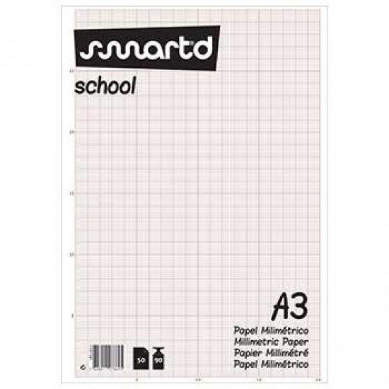 Papel Milimetrico 90gr A3 50 Folhas s (20452)