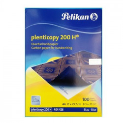 Papel Quimico Azul p/escrita a mao  (21x29,7) cx 100