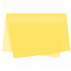 Papel Seda 51x76cm Pack 25 Folhas Amarelo Ouro