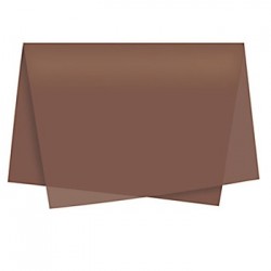 Papel Seda 51x76cm Pack 25 Folhas Castanho