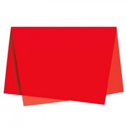 Papel Seda 51x76cm Pack 25 Folhas Vermelho