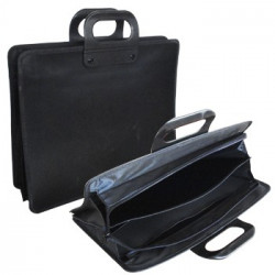 Pasta c/Pega c/2 Separadores Almaco Fecho de Correr Preto