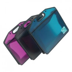 Pasta Plastico c/Pega Fecho 2 Botoes Cores Sortidas