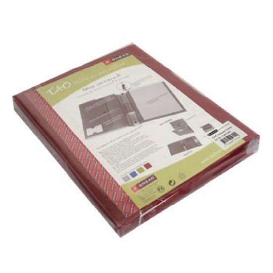 Pasta Portfolio Smead com Bloco Notas Vermelho