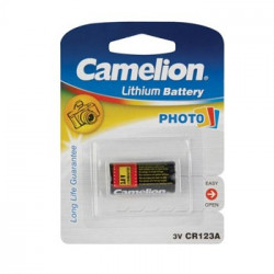 Pilha Lithium CR123A 3,0V 1300mAh 1un/blister