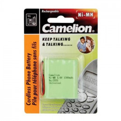 Pilha NiMH p/telefones s/ fios 3.6V-1300mAh ficha universal