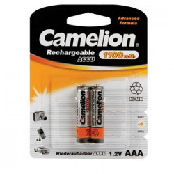 Pilha recarregavel  AAA 1.2V-1100mAh 2un/blister