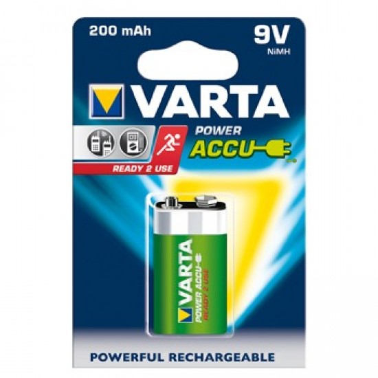 Pilha Recarregavel Varta 200mAh 9V 1un (56722)
