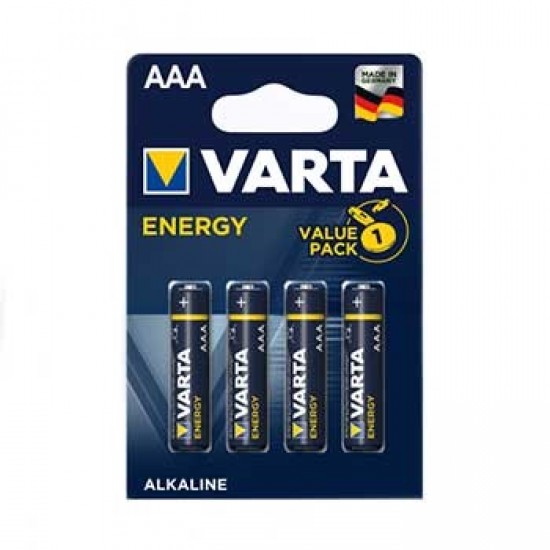 Pilhas Alcalinas Varta Energy LR3 AAA 1.5V 1100mAh 4un