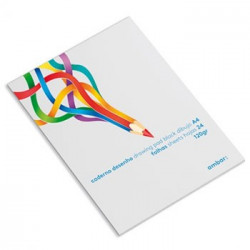 Caderno Desenho Colado Ambar School A4 120gr