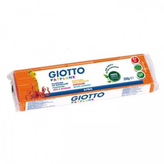 Plasticina Giotto Patplume 350gr Laranja