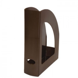 Porta Revistas 320x250x80mm Plastico Opaco Castanho