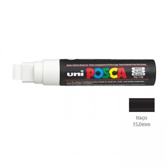 Marcador Uniball Posca PC17K 15,0mm Branco- 1un
