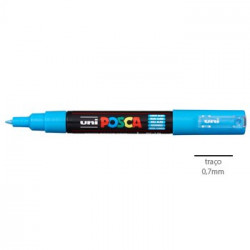 Marcador Uniball Posca PC1M 0,7mm Azul Claro -1un