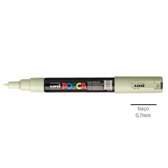 Marcador Uniball Posca PC1M 0,7mm Bege -1un