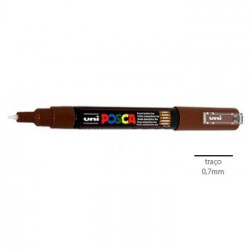 Marcador Uniball Posca PC1M 0,7mm Castanho-1un