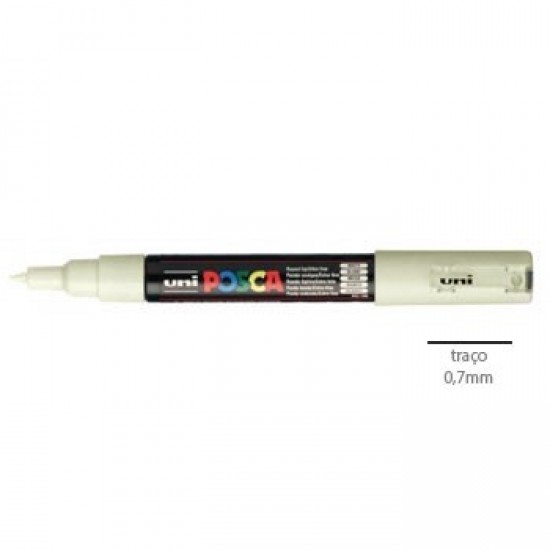 Marcador Uniball Posca PC1M 0,7mm Marfim -1un