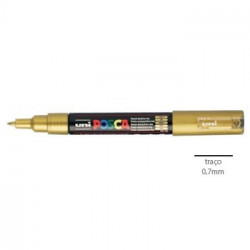 Marcador Uniball Posca PC1M 0,7mm Ouro -1un