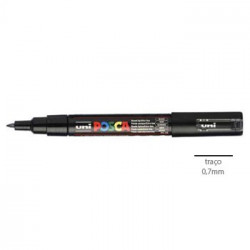 Marcador Uniball Posca PC1M 0,7mm Preto -1un
