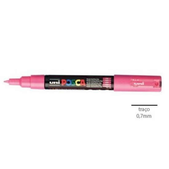 Marcador Uniball Posca PC1M 0,7mm Rosa -1un