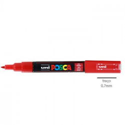 Marcador Uniball Posca PC1M 0,7mm Vermelho -1un