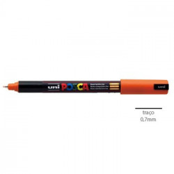 Marcador Uniball Posca PC1MR 0,7mm Laranja-1un