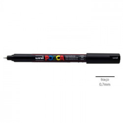 Marcador Uniball Posca PC1MR 0,7mm Preto-1un