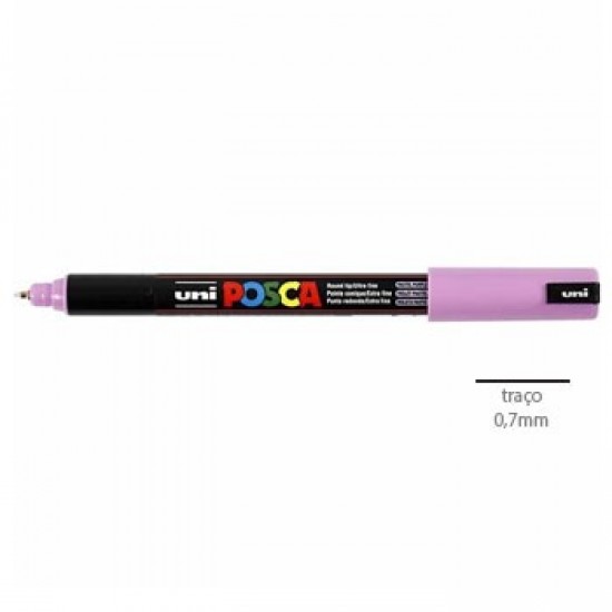 Marcador Uniball Posca PC1MR 0,7mm Roxo Pastel-1un