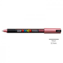 Marcador Uniball Posca PC1MR 0,7mm Vermelho Metalico-1un