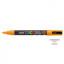 Marcador Uniball Posca PC3M 0,9mm Amarelo Brilhante -1un