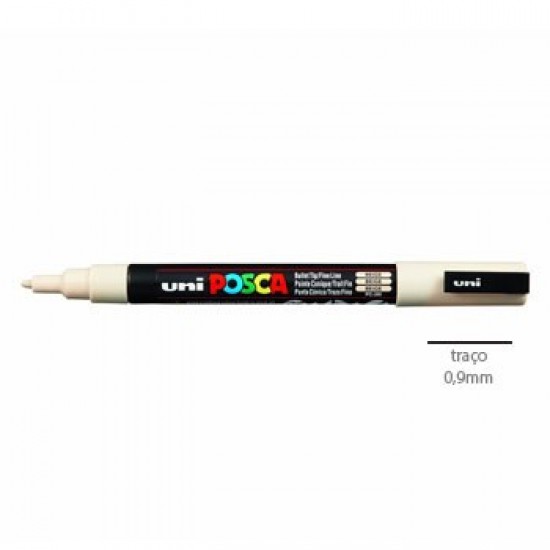 Marcador Uniball Posca PC3M 0,9mm Bege -1un