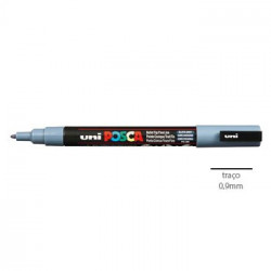 Marcador Uniball Posca PC3M 0,9mm Cinza Slate -1un