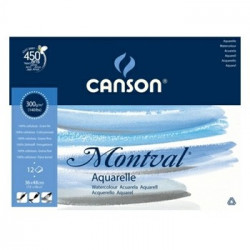 Bloco Colado Canson Montval 240x320mm 300gr 12 Folhas