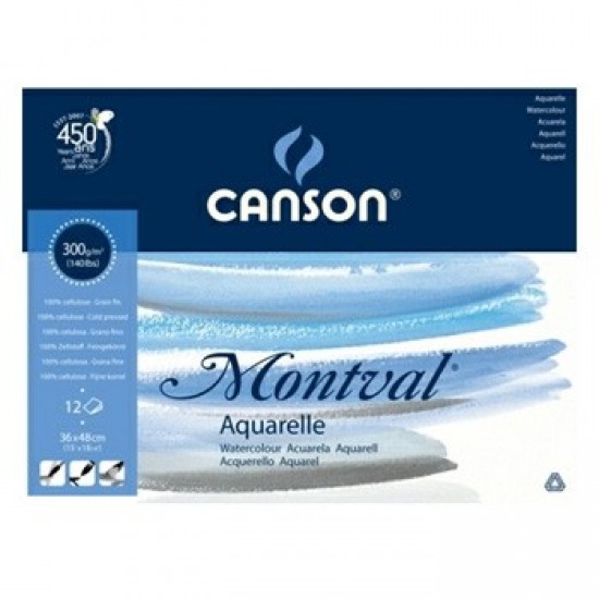 Bloco Colado Canson Montval 240x320mm 300gr 12 Folhas