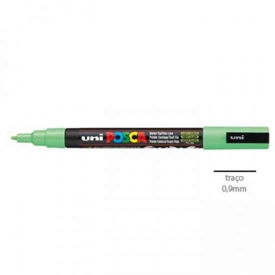 Marcador Uniball Posca PC3M 0,9mm Verde Claro -1un