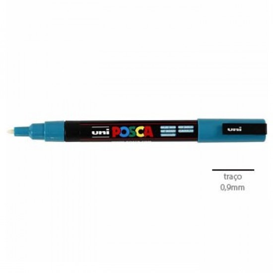 Marcador Uniball Posca PC3M 0,9mm Verde Esmeralda -1un