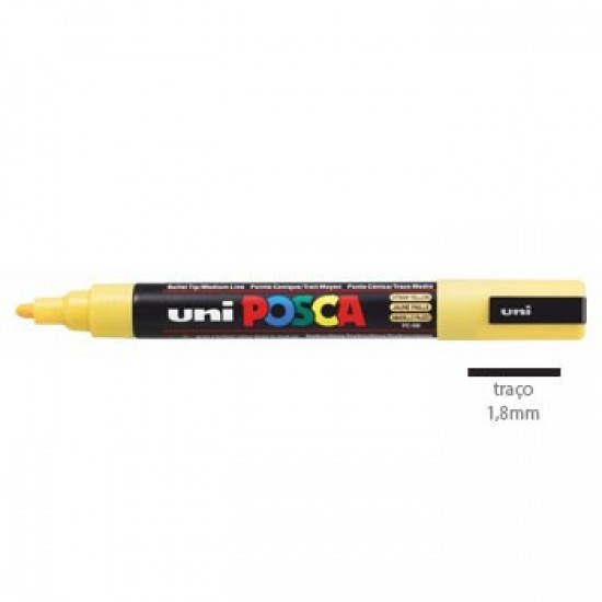 Marcador Uniball Posca PC5M 1,8mm Amarelo Palha -1un